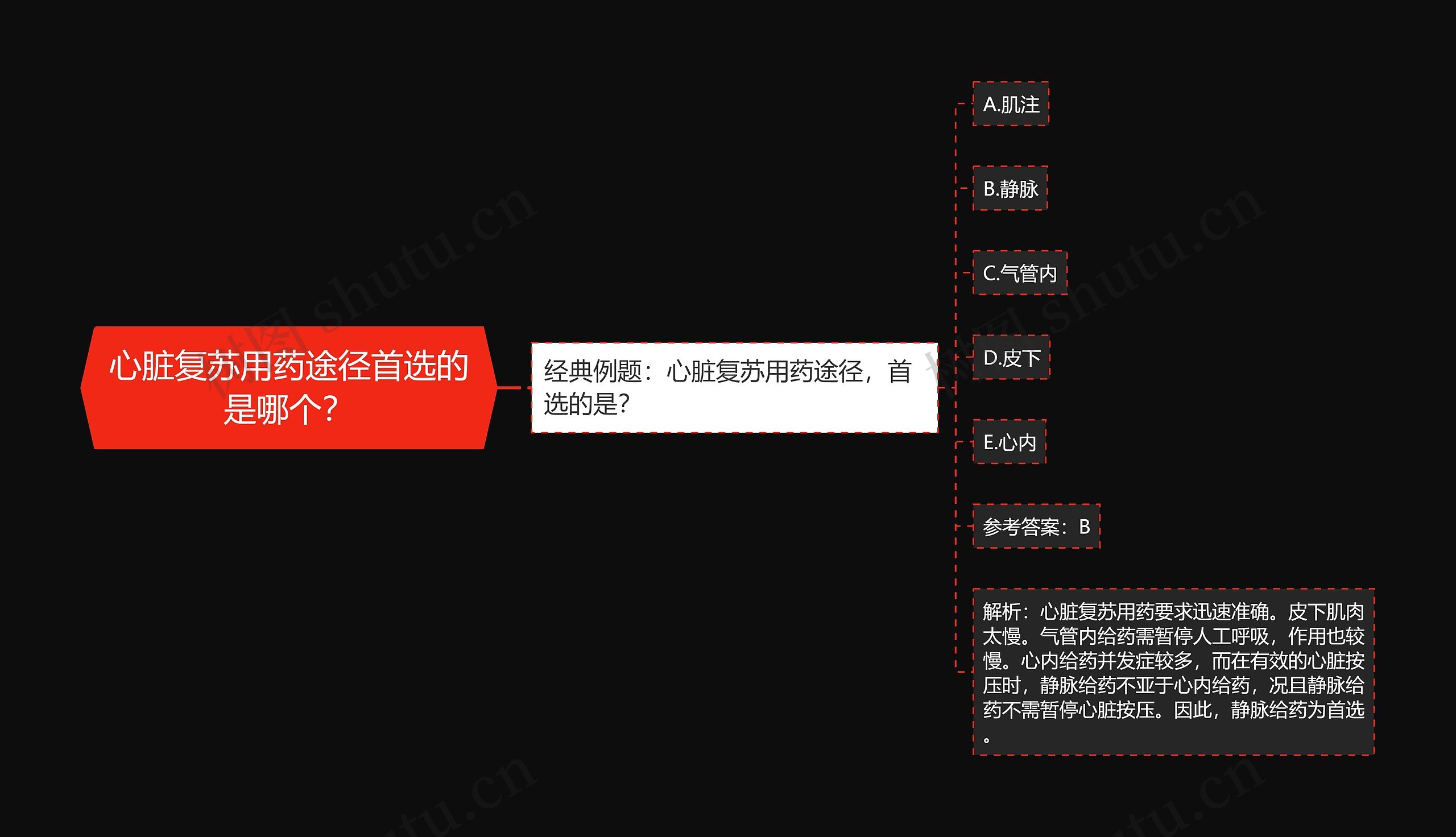 心脏复苏用药途径首选的是哪个？思维导图