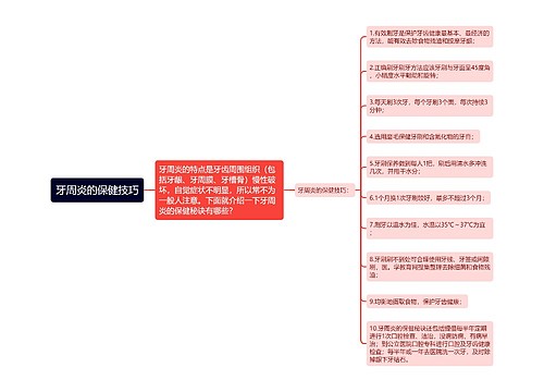 牙周炎的保健技巧