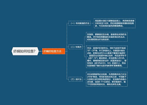 疥螨如何检查？