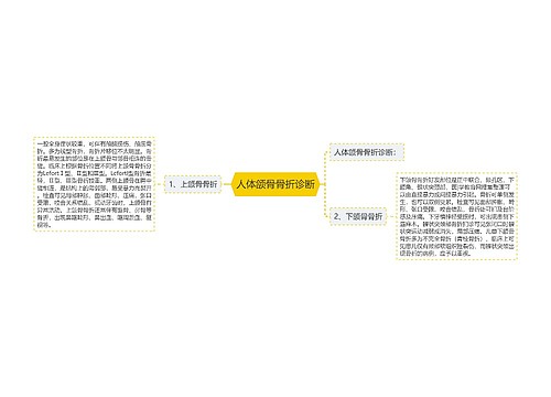 人体颌骨骨折诊断