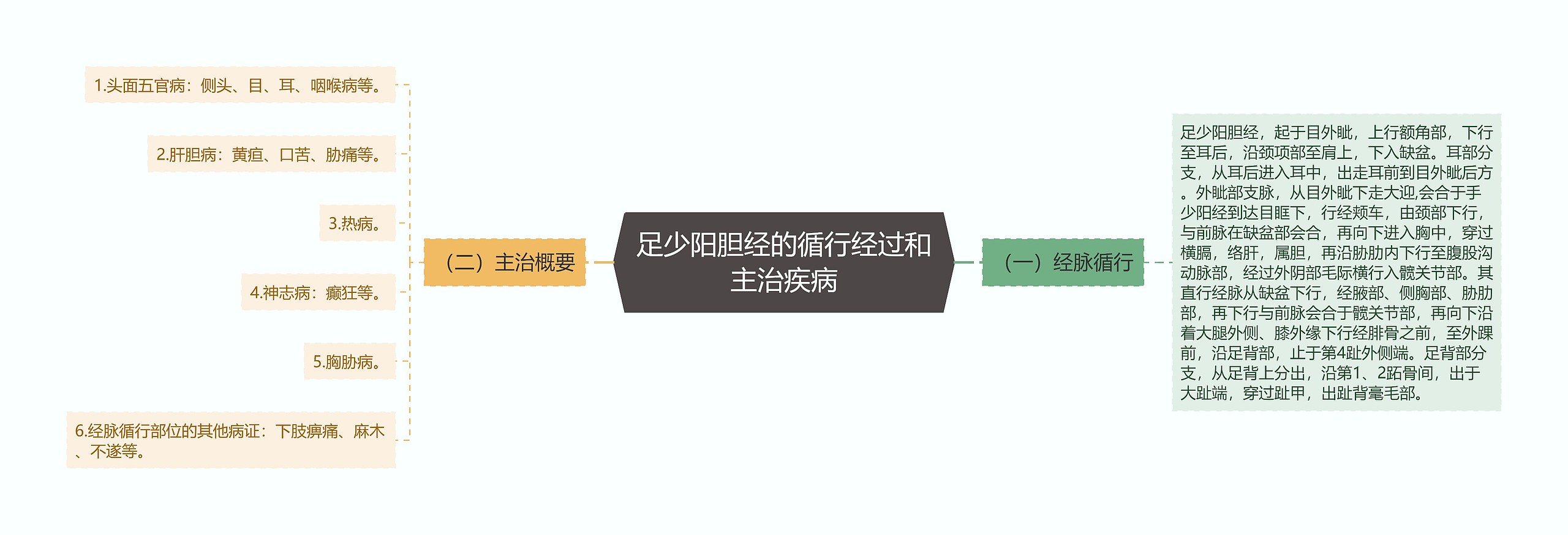 足少阳胆经的循行经过和主治疾病