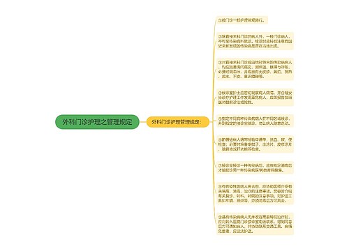 外科门诊护理之管理规定