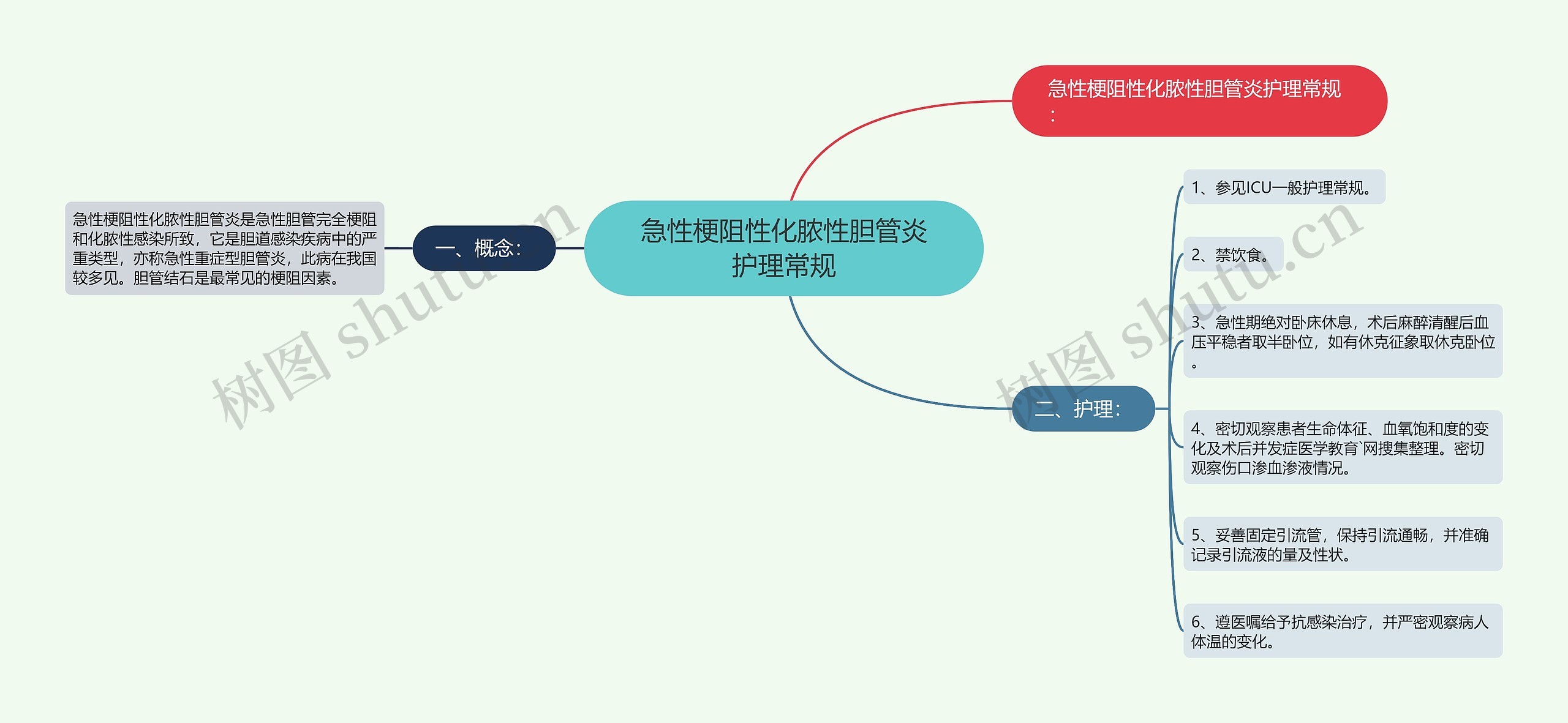 急性梗阻性化脓性胆管炎护理常规