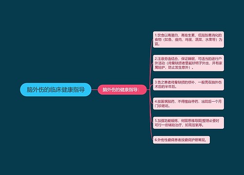 脑外伤的临床健康指导