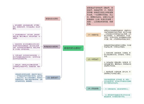 感冒的防治原则？