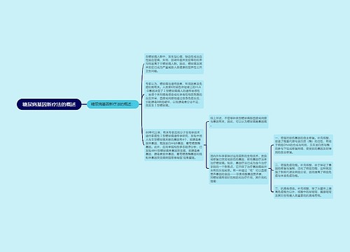 糖尿病基因新疗法的概述