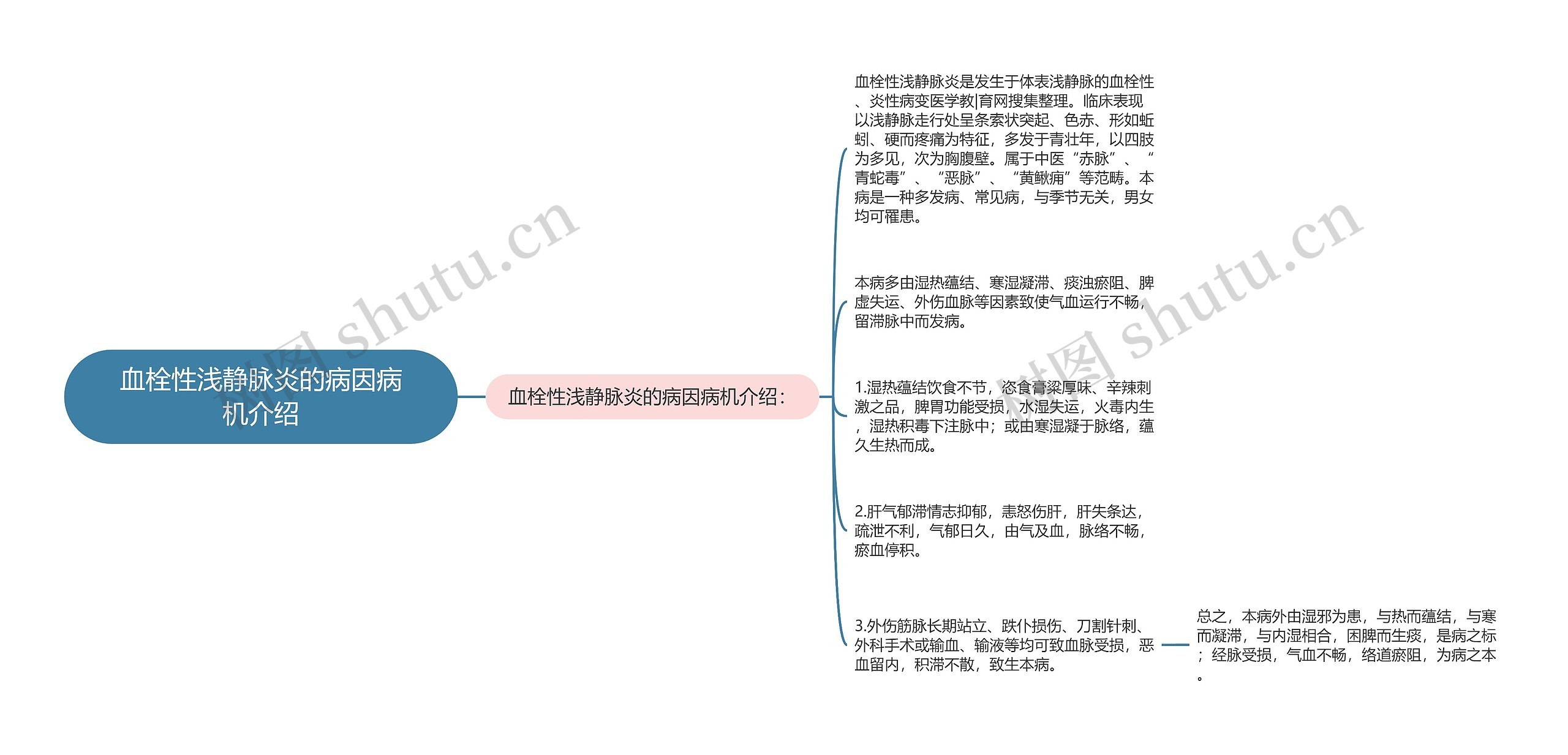 血栓性浅静脉炎的病因病机介绍