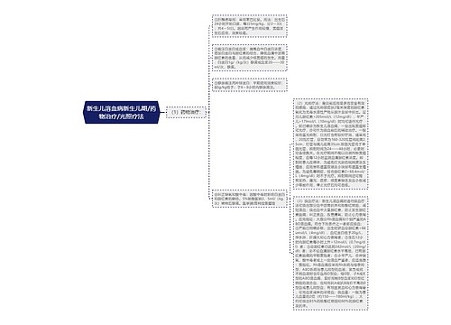 新生儿溶血病新生儿期/药物治疗/光照疗法