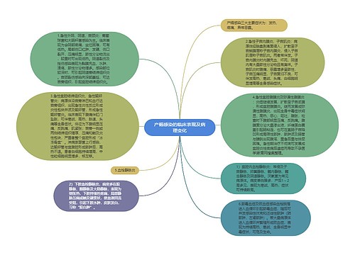 产褥感染的临床表现及病理变化