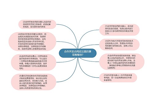 合作开发合同应注意的事项有哪些?