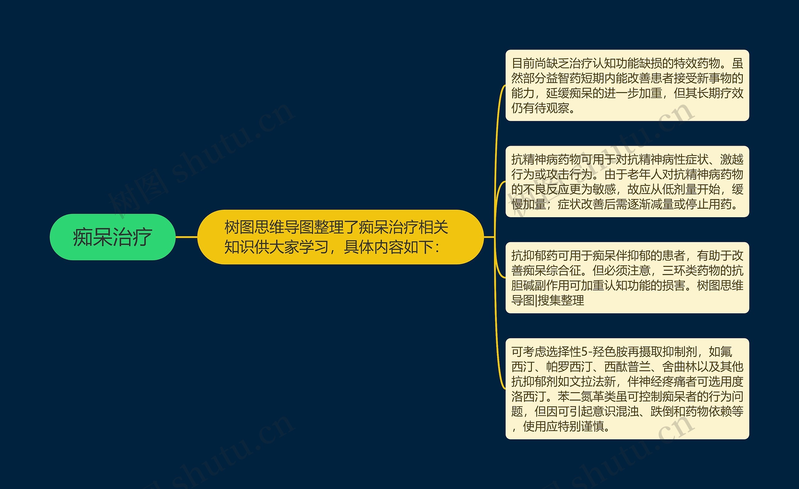 痴呆治疗思维导图