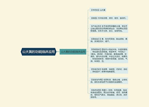山大黄的功能|临床应用