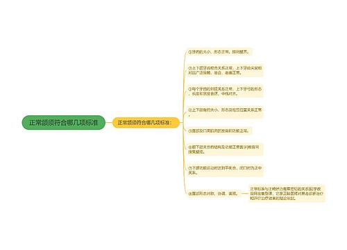 正常颌须符合哪几项标准