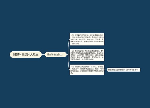 局部淋巴结肿大意义