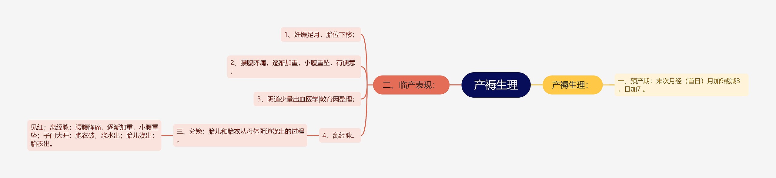 产褥生理思维导图