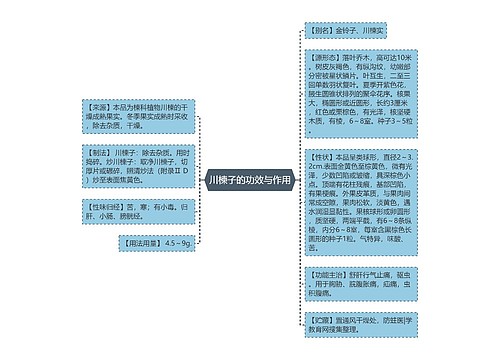 川楝子的功效与作用