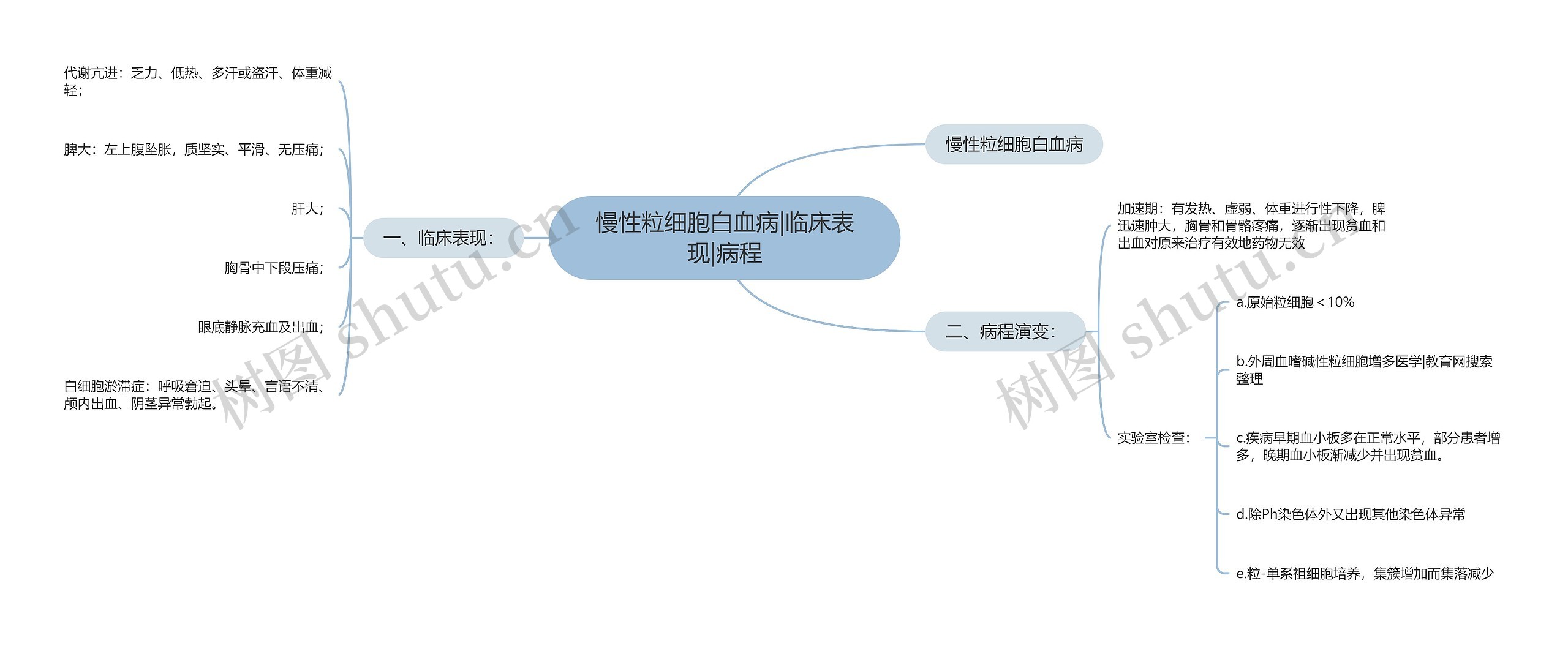 慢性粒细胞白血病|临床表现|病程