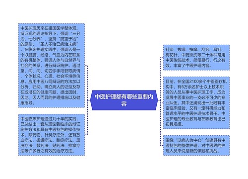 中医护理都有哪些重要内容