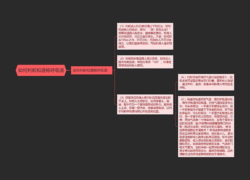 如何判断和通畅呼吸道