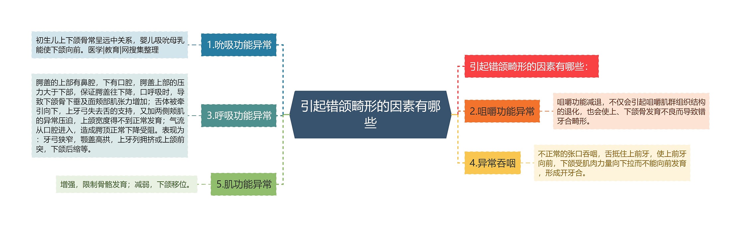 引起错颌畸形的因素有哪些思维导图