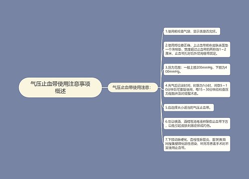 气压止血带使用注意事项概述