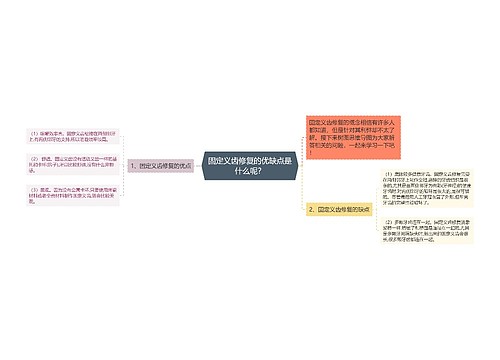 固定义齿修复的优缺点是什么呢？