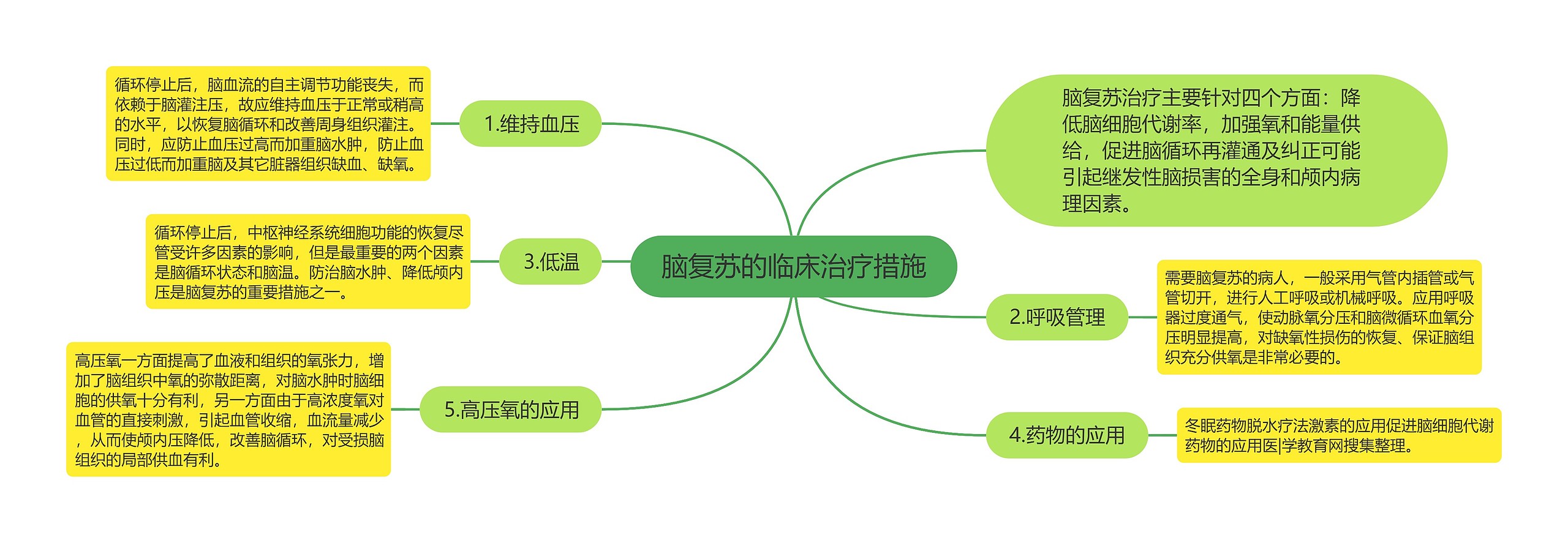 脑复苏的临床治疗措施