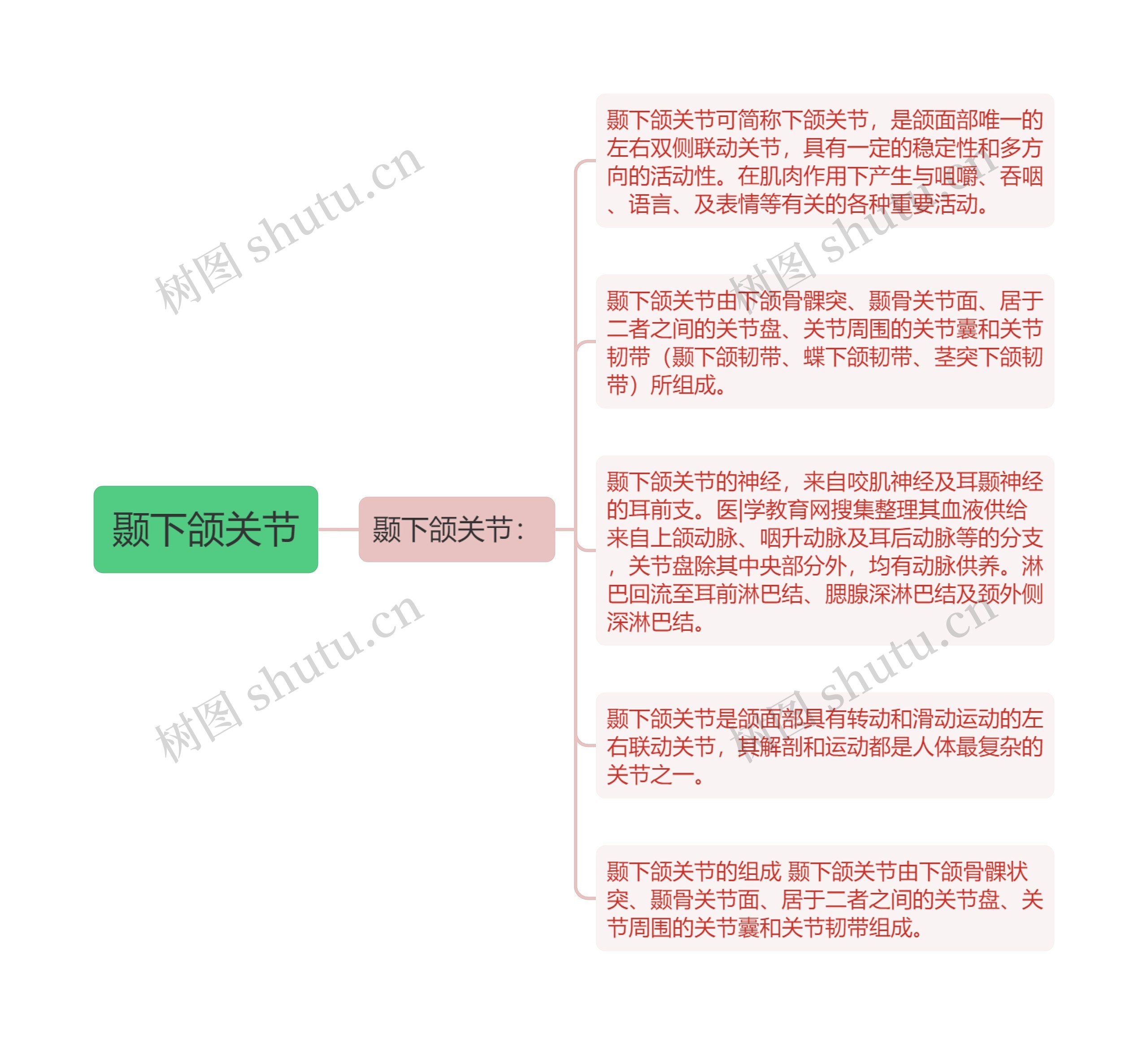 颞下颌关节思维导图