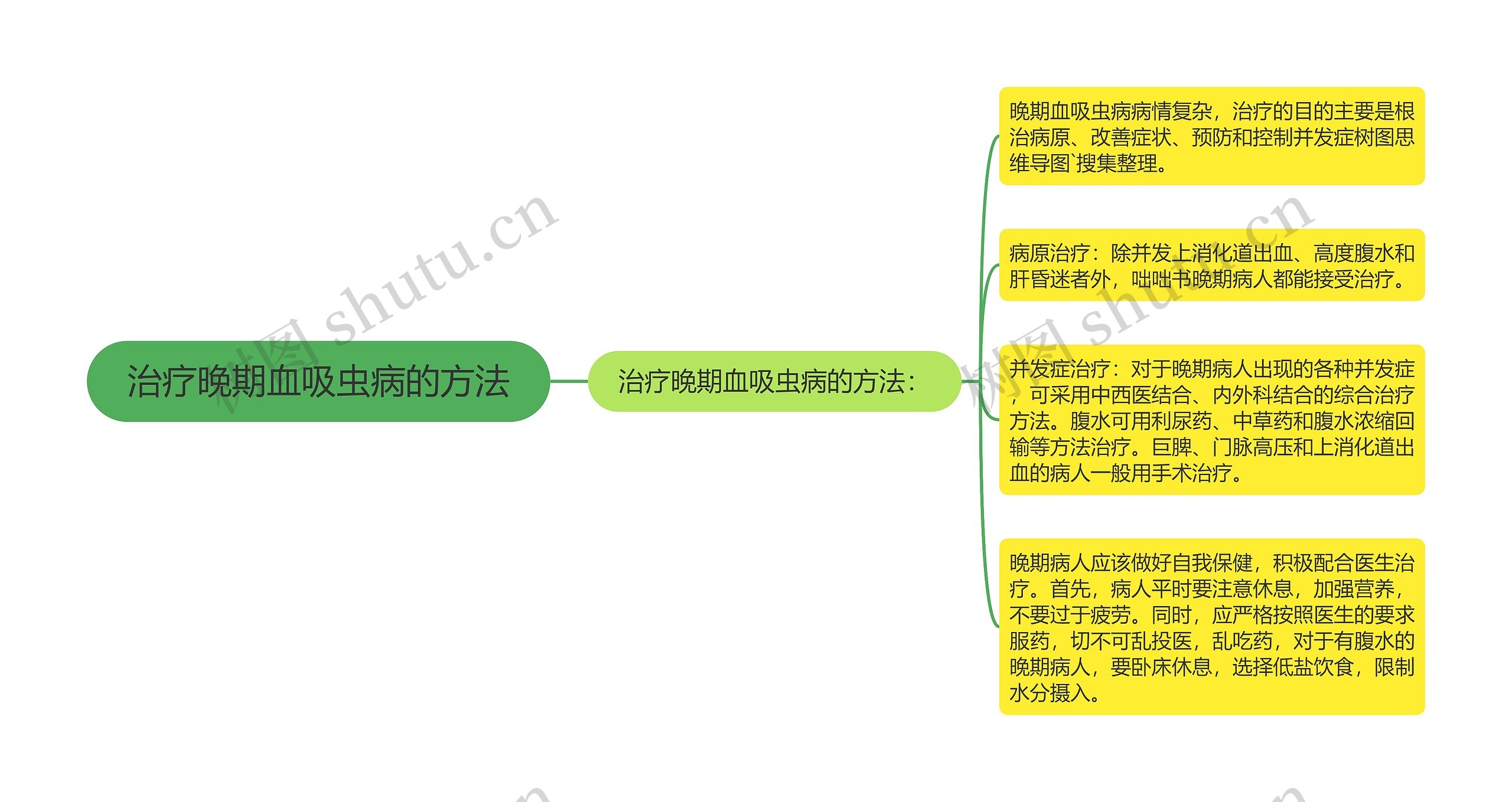 治疗晚期血吸虫病的方法