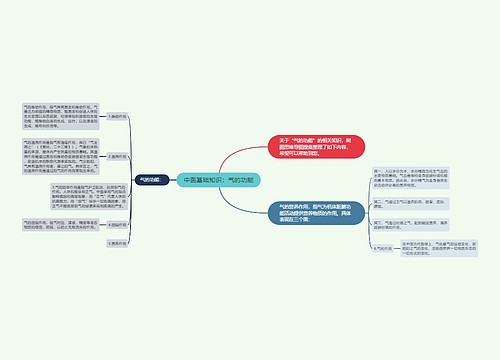 中医基础知识：气的功能