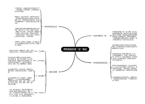 预防性病先保“洁”概述