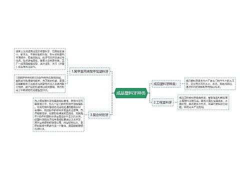 成品塑料牙种类