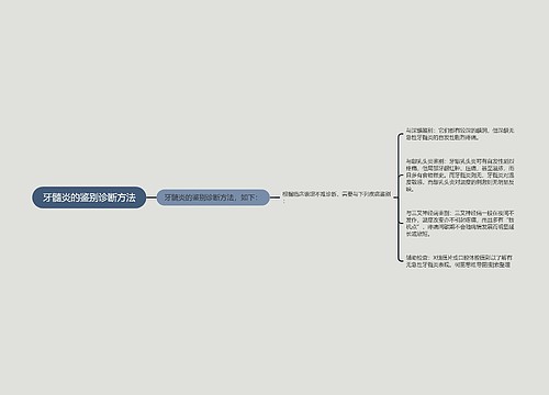 牙髓炎的鉴别诊断方法