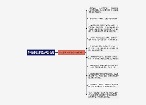 肺癌患者家庭护理措施