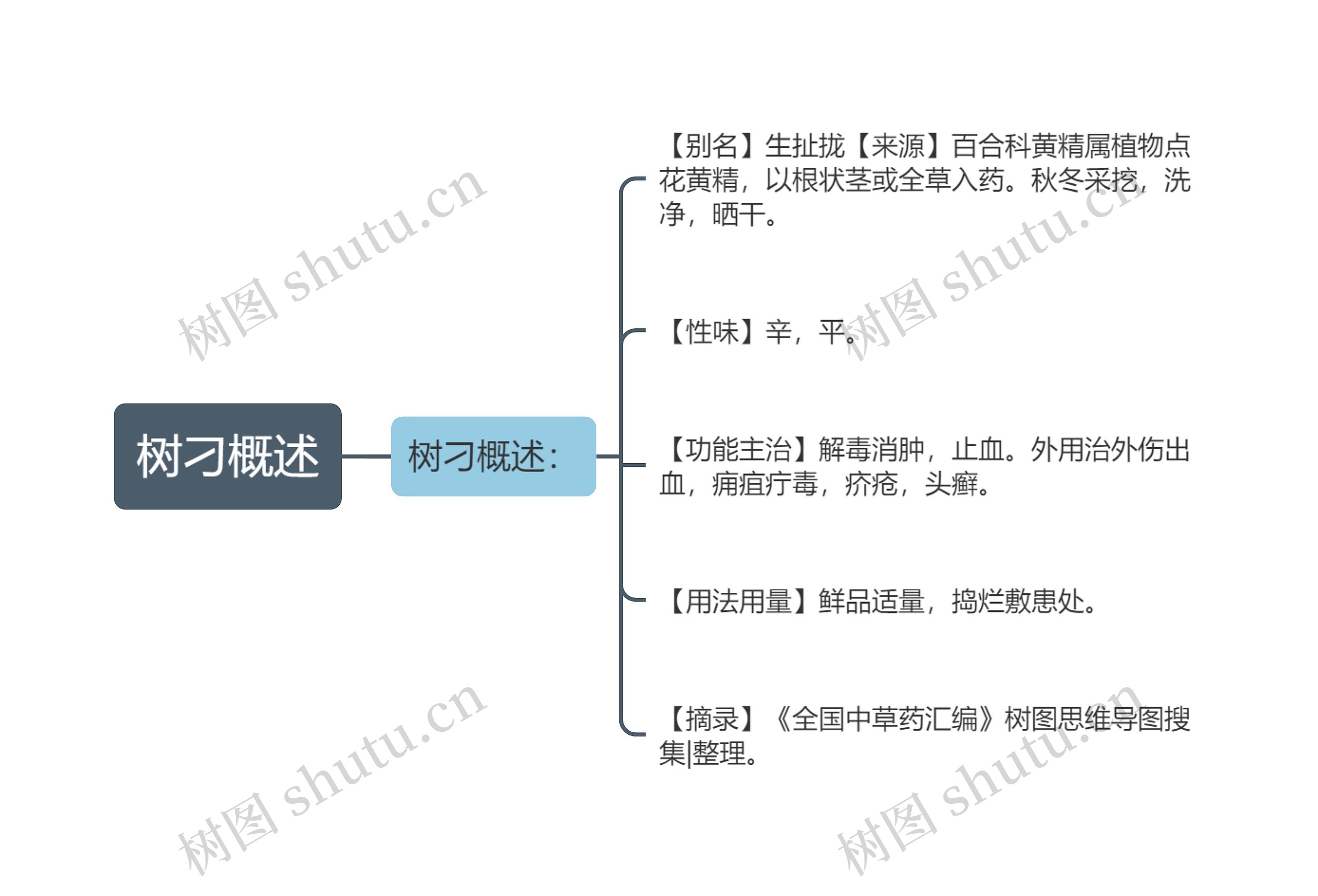 树刁概述思维导图