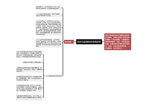 急性白血病临床表现症状