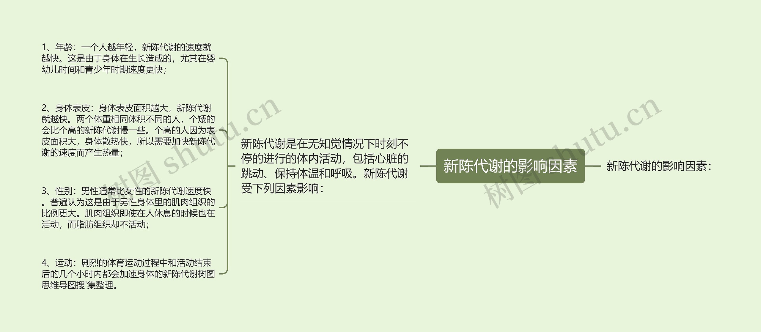 新陈代谢的影响因素 新陈代谢的影响因素