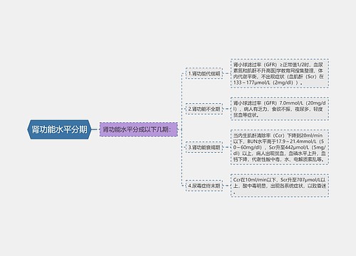 肾功能水平分期