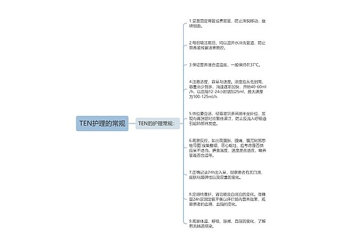 TEN护理的常规