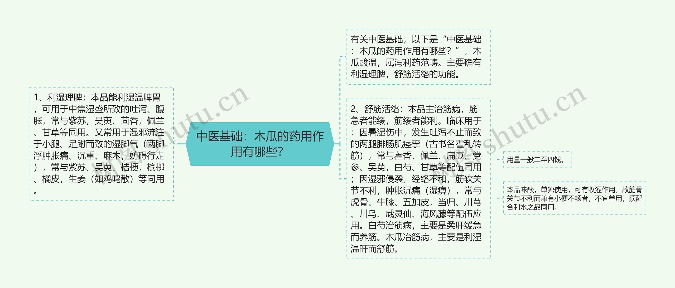 中医基础：木瓜的药用作用有哪些？