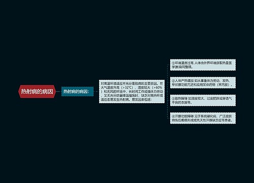 热射病的病因