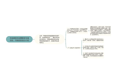 传染病区的设置要求与清洁区、污染区的划分介绍