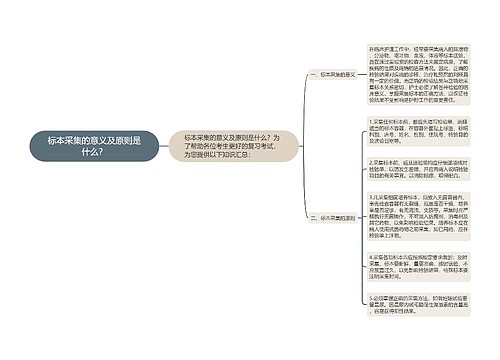 标本采集的意义及原则是什么？