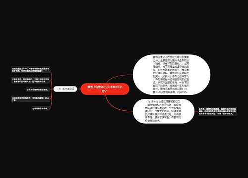 腰椎间盘突出手术如何治疗？