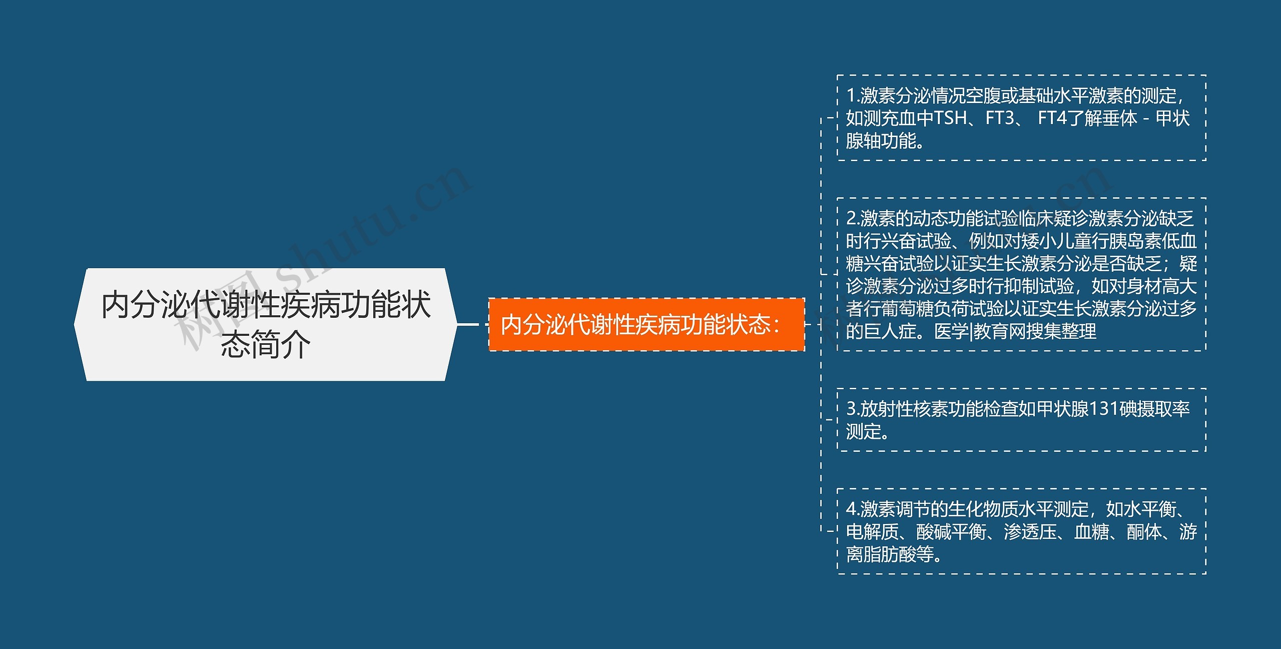 内分泌代谢性疾病功能状态简介思维导图