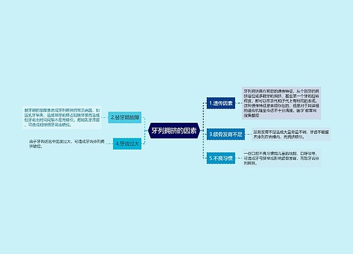 牙列拥挤的因素