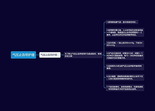 气压止血带护理