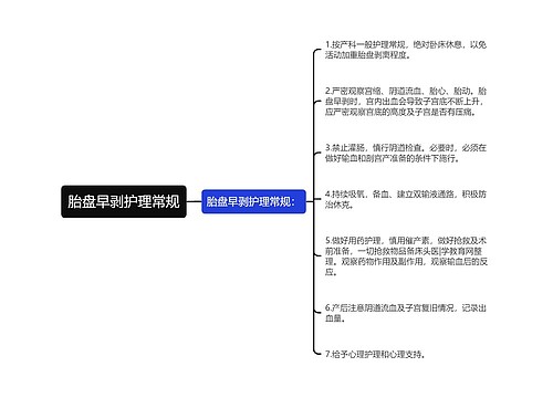 胎盘早剥护理常规