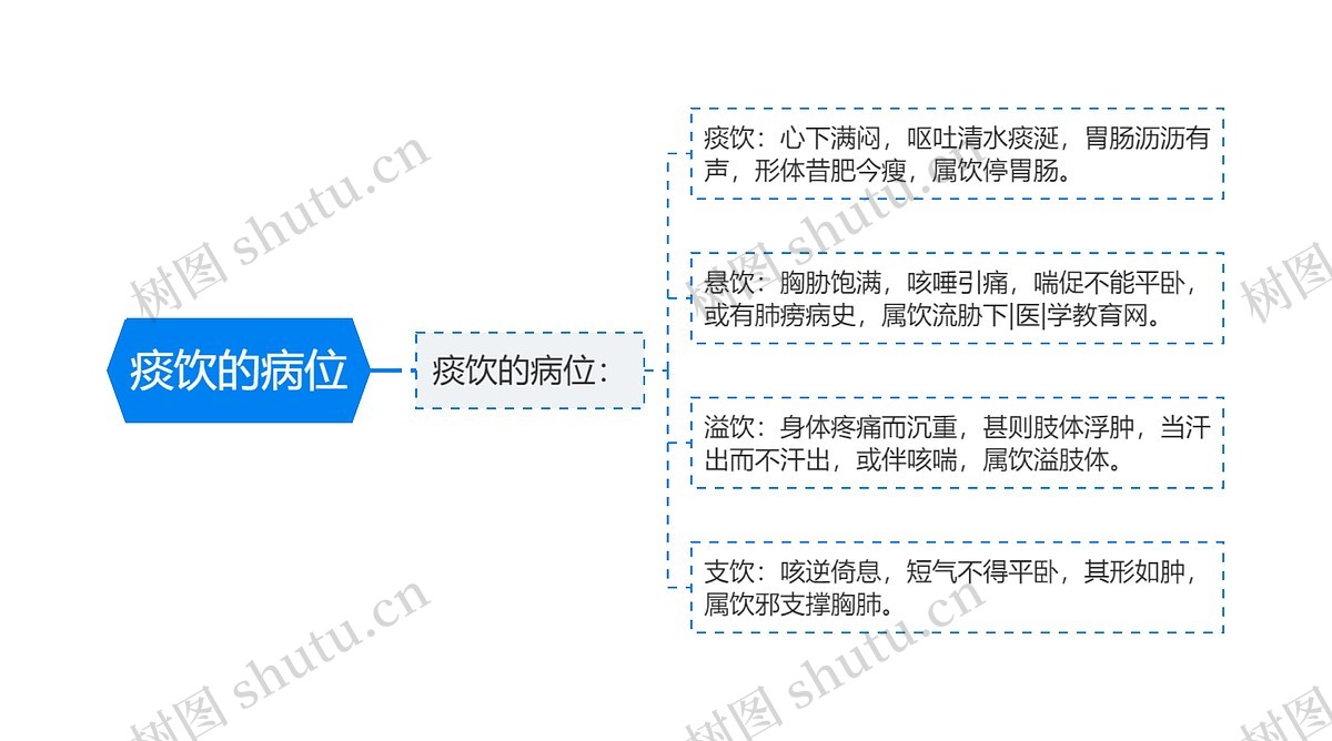 痰饮的病位思维导图_编号p6768139-TreeMind树图