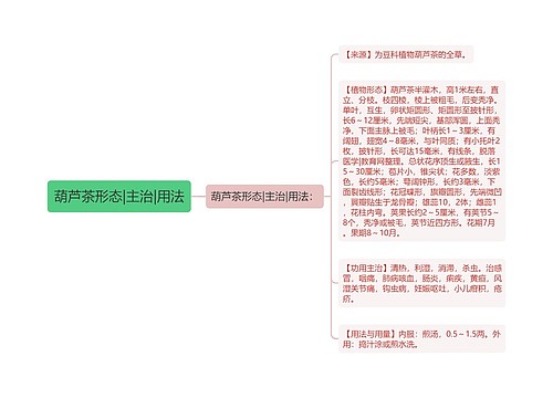 葫芦茶形态|主治|用法